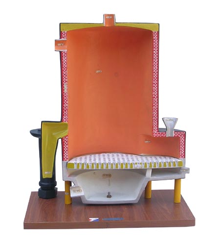 沸腾焙烧炉模型